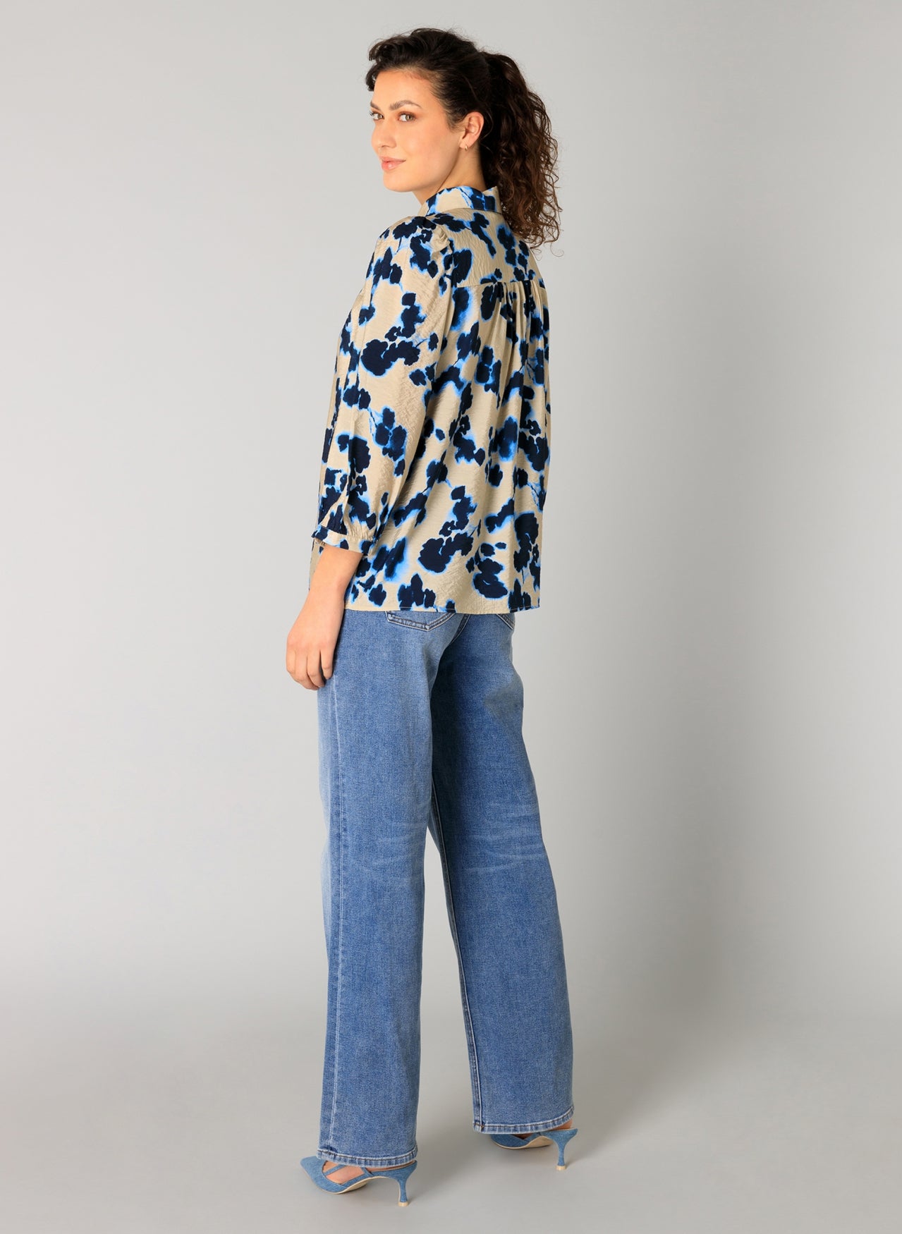 Summer Blue Multi Blouse