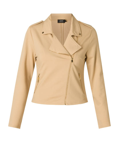 Light Taupe Collared Jacket