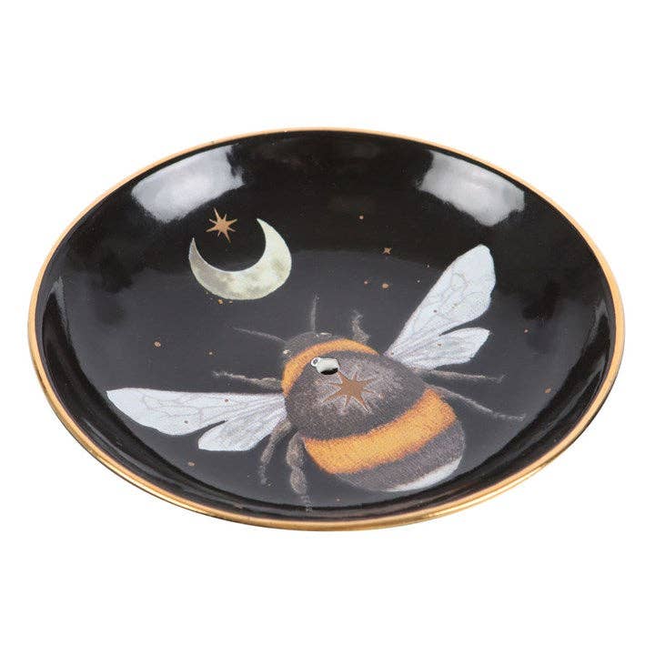 Ceramic Incense Holder Plate - Forest Bee