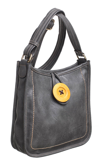 Retro Button Crossbody Bag | Bessie London