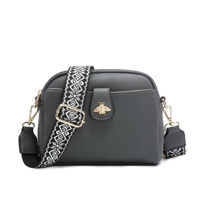 Cross Body Handbag with double zip