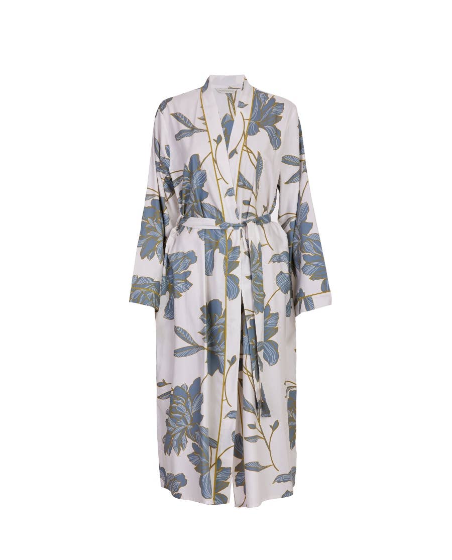 Piper Floral Long Dressing Gown | Cyberjammies