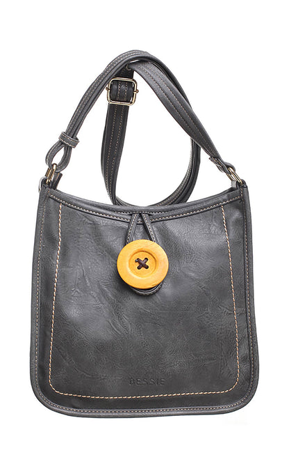 Retro Button Crossbody Bag | Bessie London