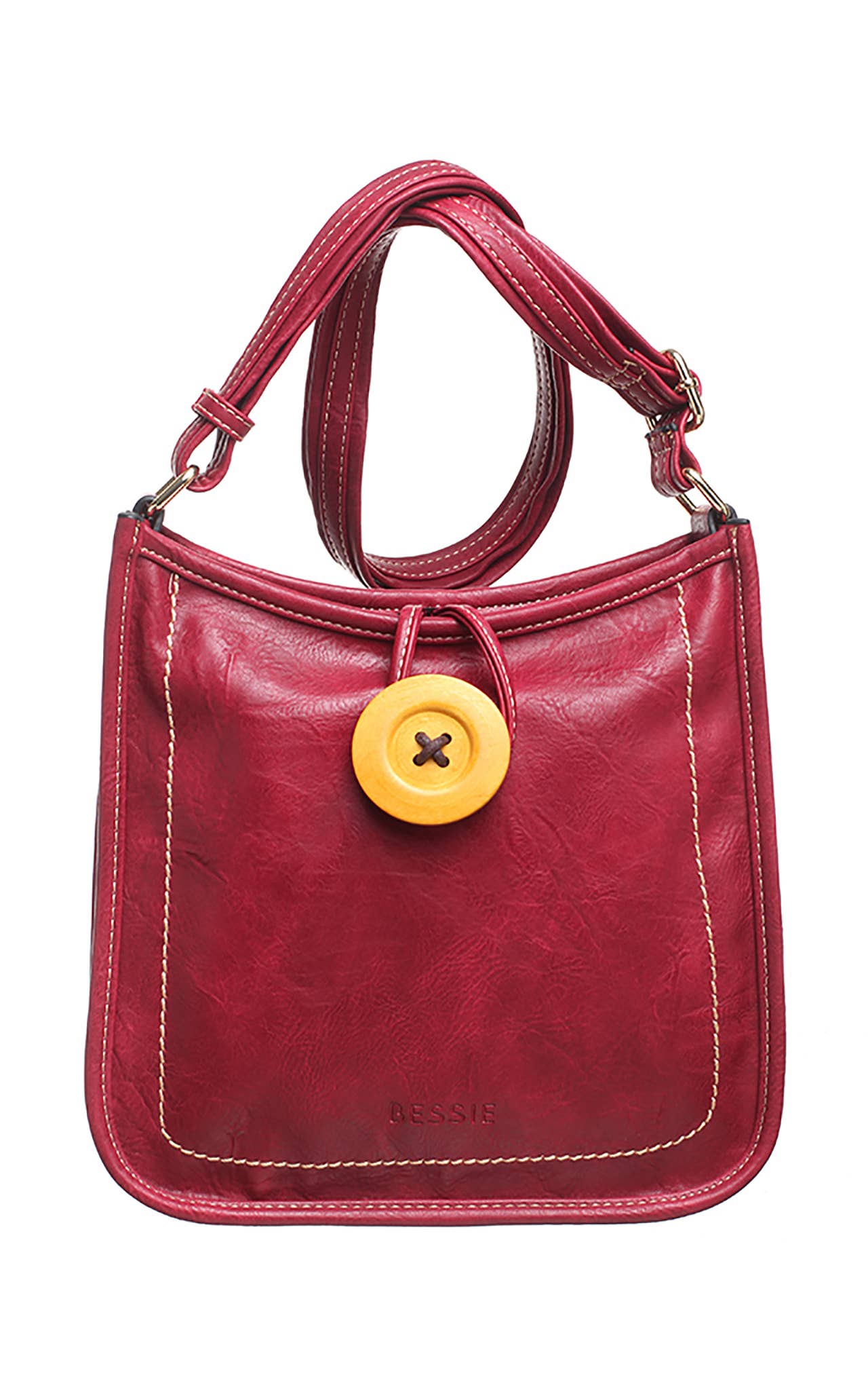 Retro Button Crossbody Bag | Bessie London