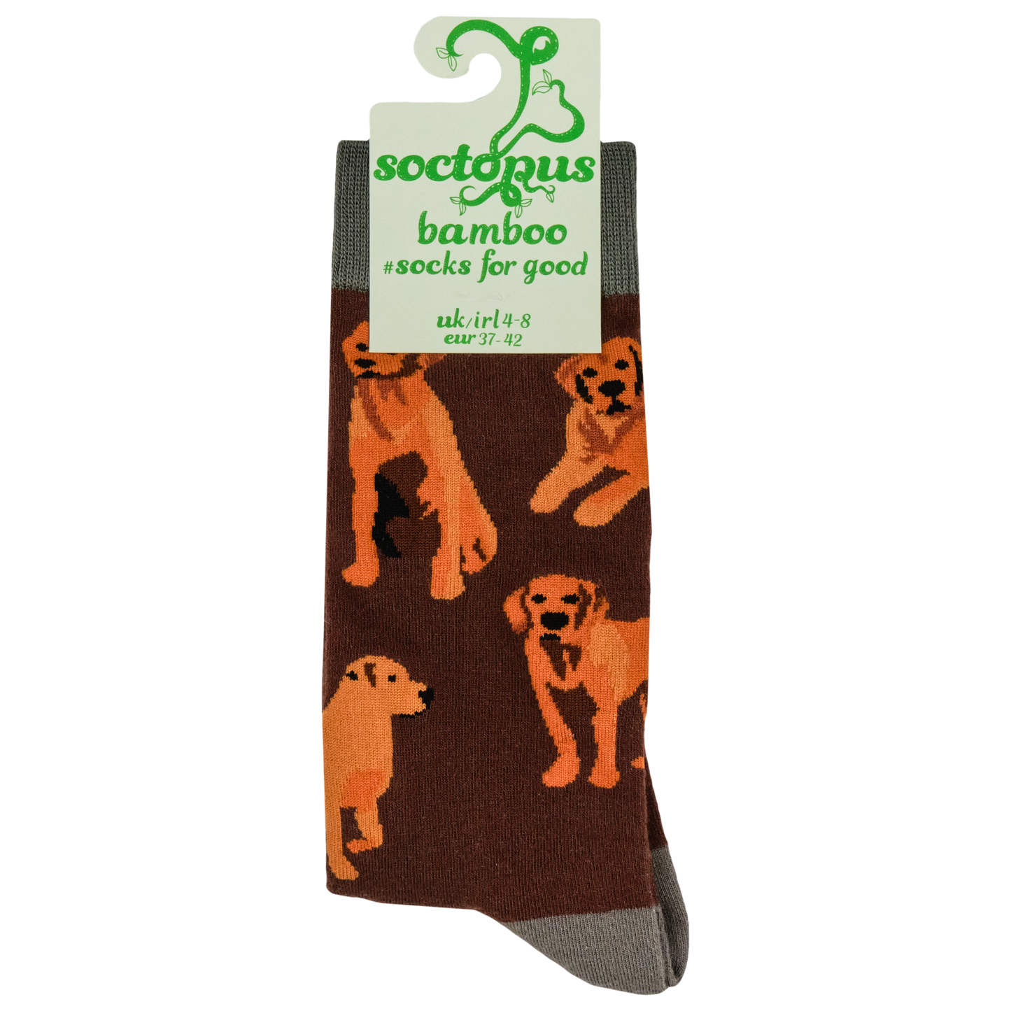 Fox Red Labrador Bamboo Socks | Soctopus