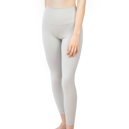 Grey High Waist Full Length Yoga Leggings | Myga