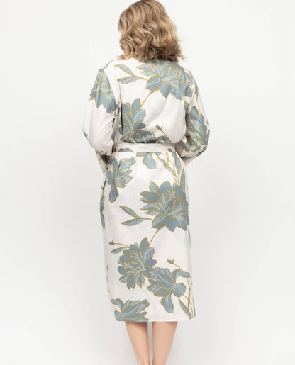 Piper Floral Long Dressing Gown | Cyberjammies