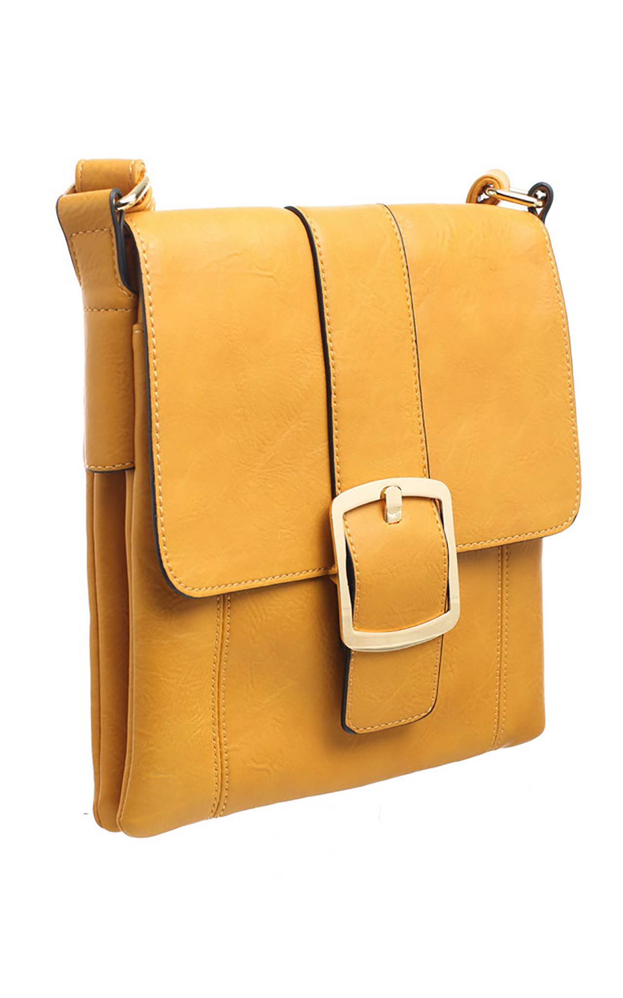 Classic Flap Over Buckle Cross Body Bag | Bessie London