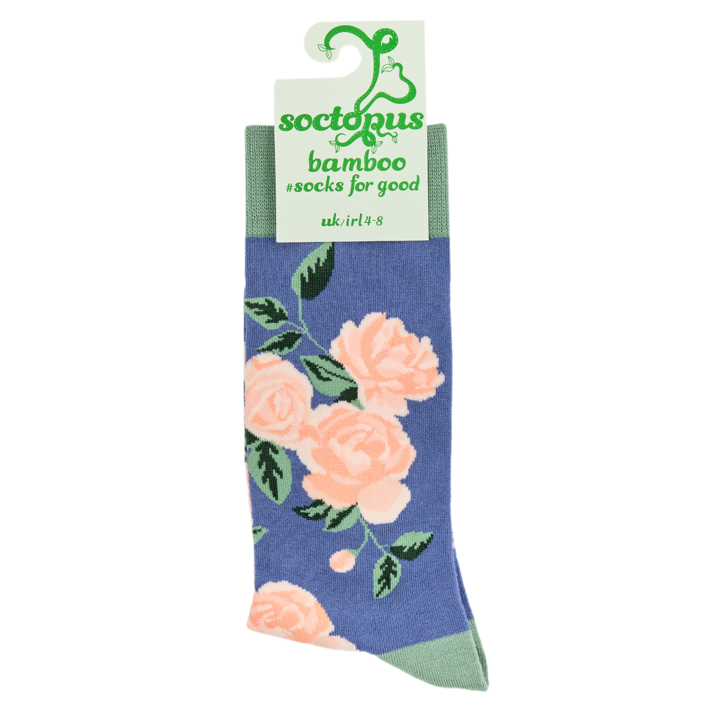 Bamboo Socks - Rose Floral