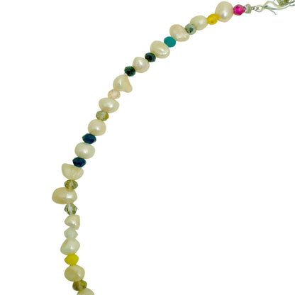 Glass Bead Pearl Necklace | Lotusfeet