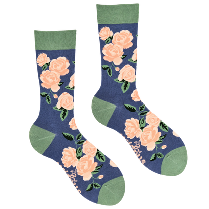 Bamboo Socks - Rose Floral