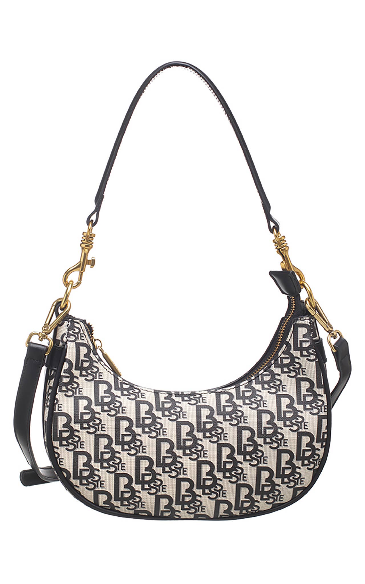 Bessie Logo Print Underarm Bag | Bessie London