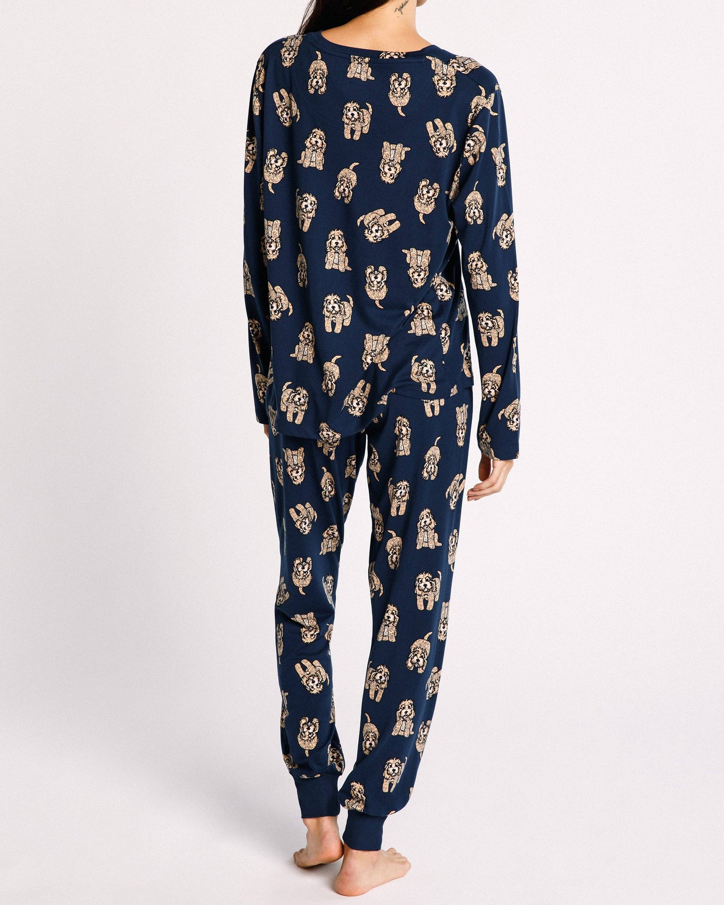 Cockapoo Print Pyjama Set | Navy