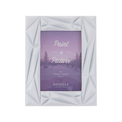 Prisma White Photo Frame | 5in x 7in