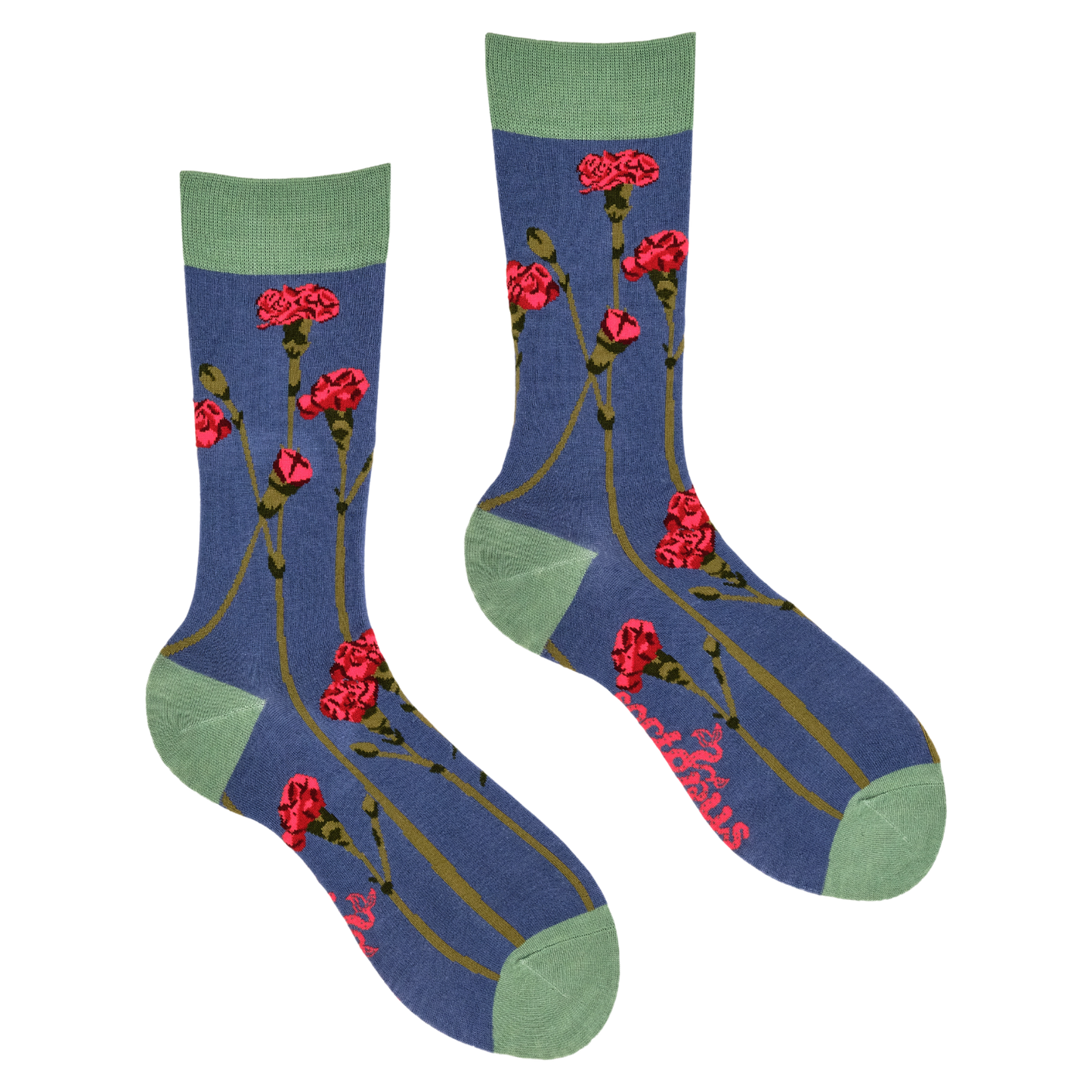 Bamboo Socks - Carnations Floral