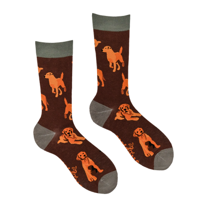 Fox Red Labrador Bamboo Socks | Soctopus