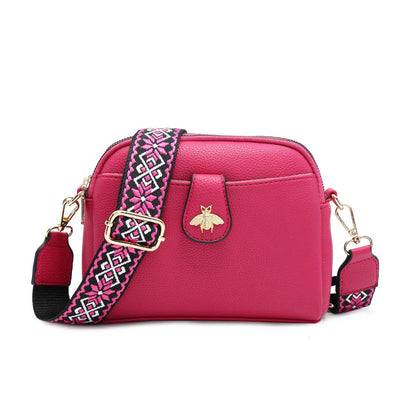 Cross Body Handbag with double zip