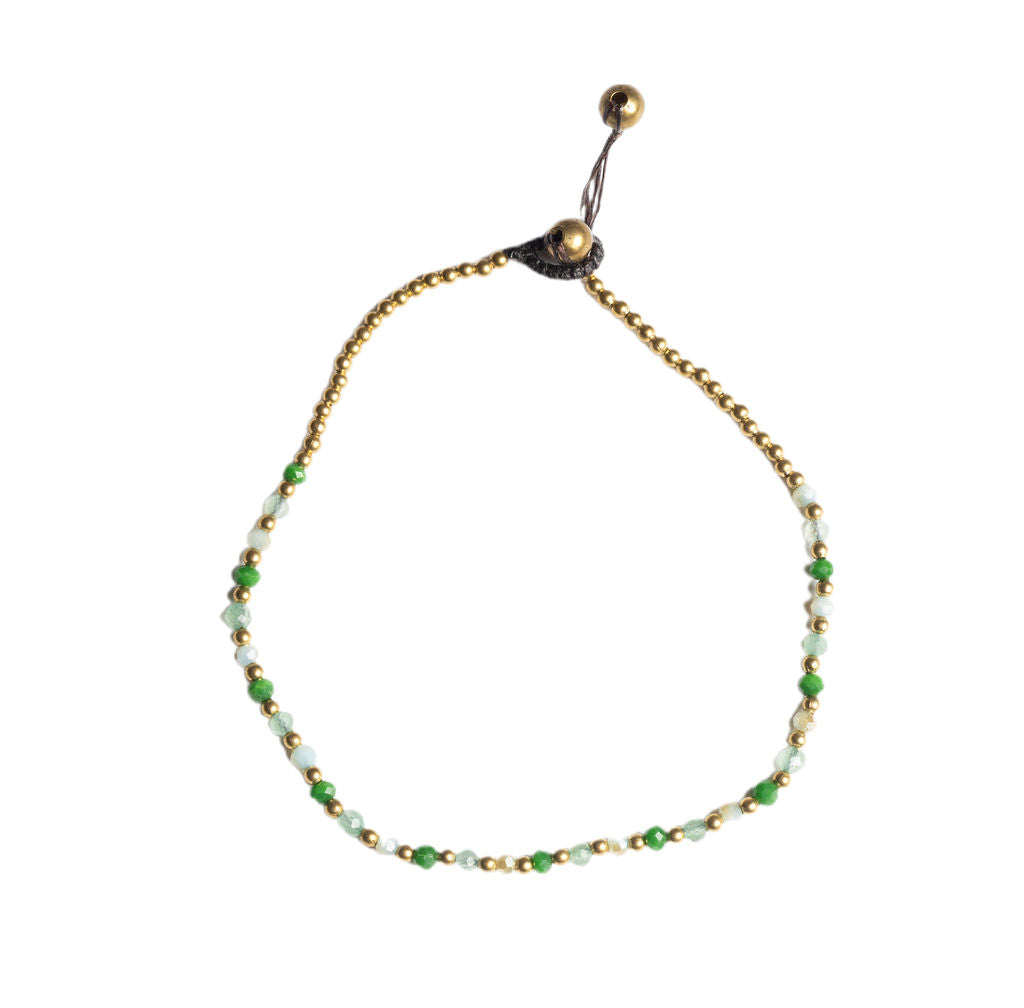 Energy - Adventurine Crystal Healing Anklet