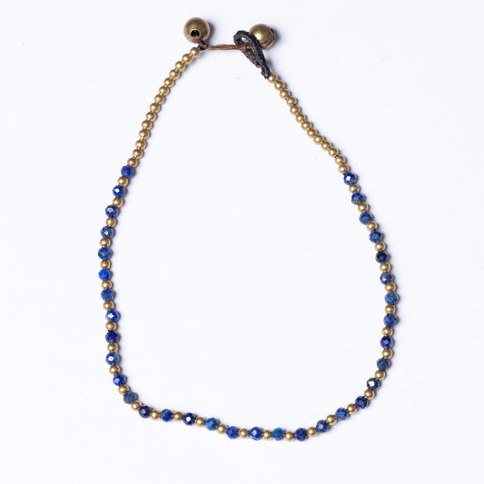 Insecurity - Lapis Crystal Healing Anklet