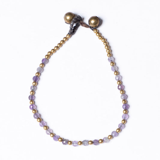 Amethyst Birthstone Bracelet - February -