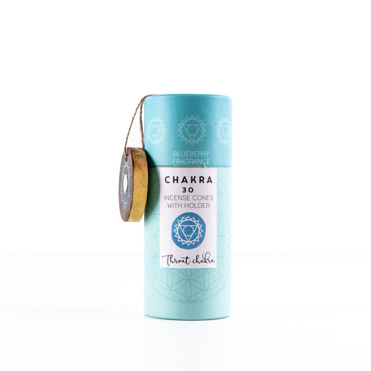 Blueberry Fragrance - Chakra Incense Cones With Holder