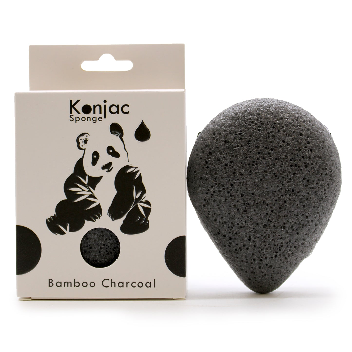 Bamboo Charcoal - Anti Bacterial Konjac Sponge