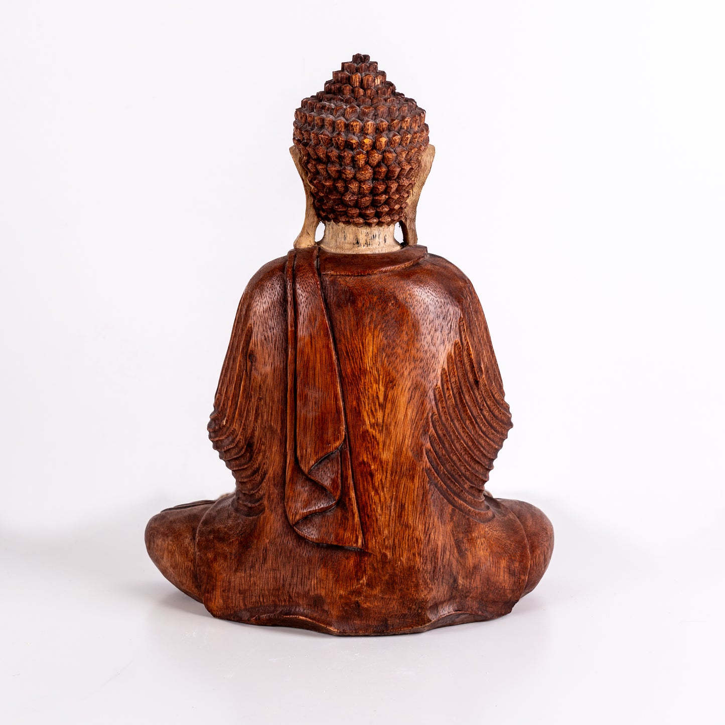 Hand Carved Wooden Buddha - Welcome Sign