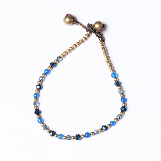 Calmness - Blue Multi - Blue Agate Crystal healing Bracelet