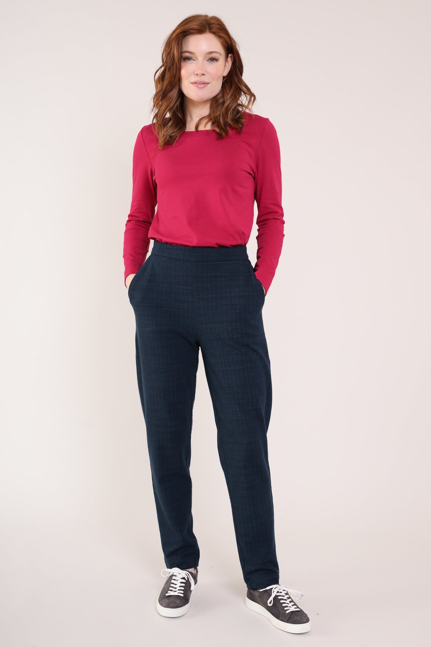 Chevron GOTS Organic Slim Leg Trouser | Nomads