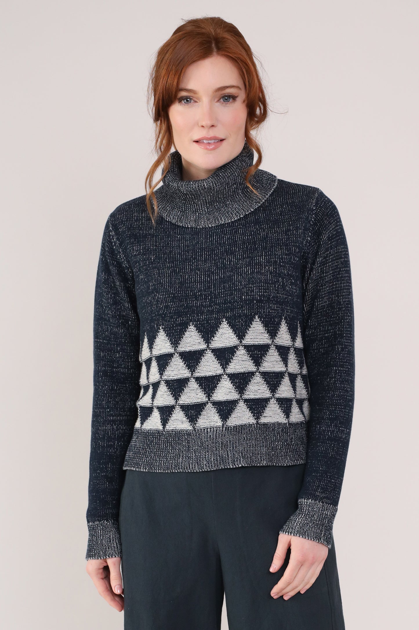 Triangle Roll Neck Jumper | Nomads