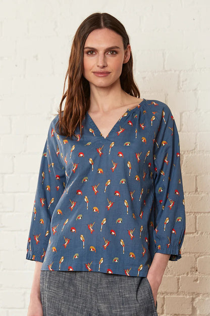 Hummingbird Cotton Floaty Top | Nomads