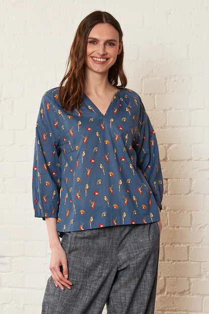 Hummingbird Cotton Floaty Top | Nomads