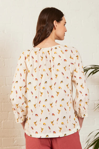 Hummingbird Cotton Floaty Top | Nomads