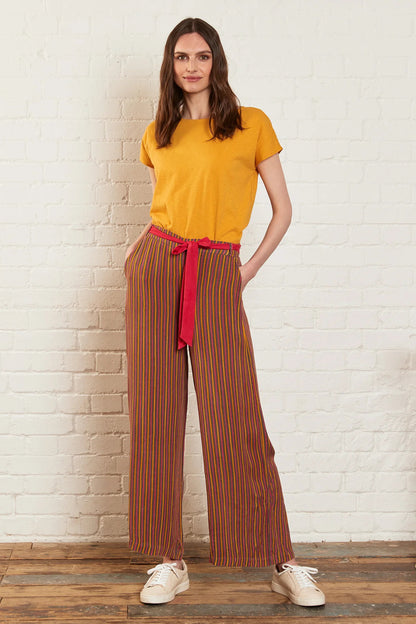 Viscose Stripped Trousers | Nomads