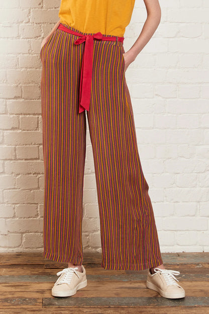 Viscose Stripped Trousers | Nomads