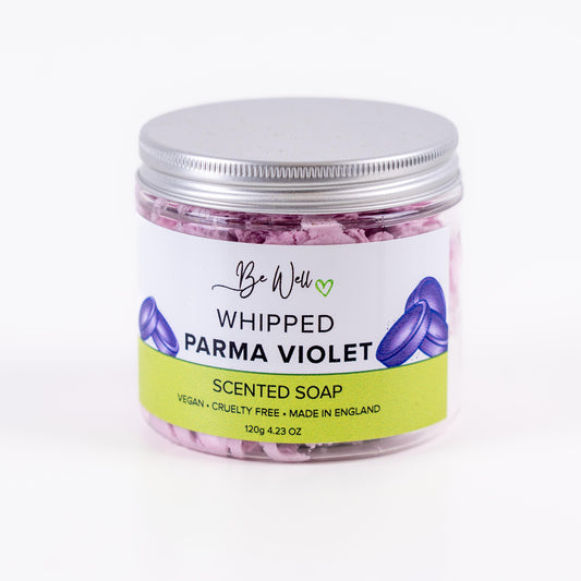 Parma Violet Scented Whipped Soap: Natural, Vegan, Cruelty-Free