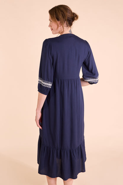 Embroidered Viscose Dress | Nomads