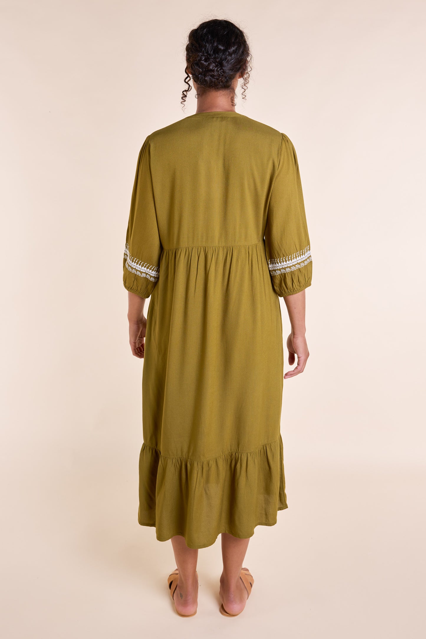 Embroidered Viscose Dress | Nomads