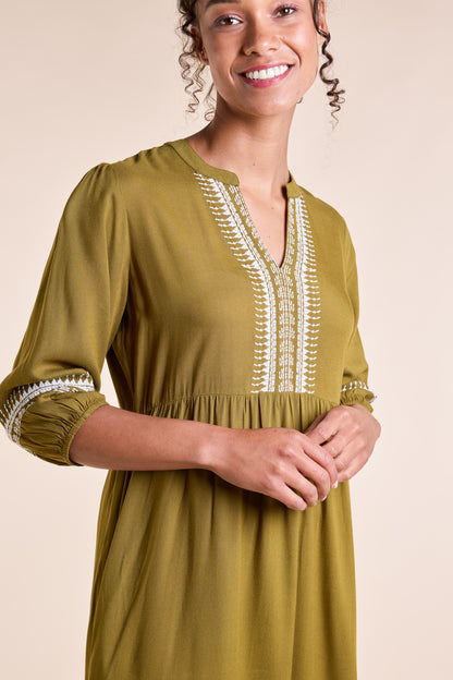 Embroidered Viscose Dress | Nomads