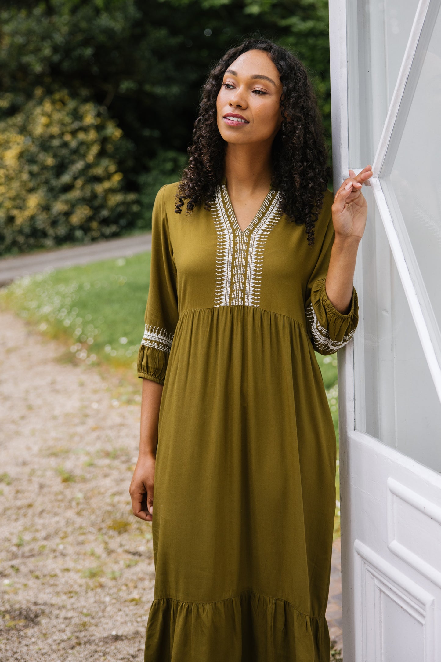 Embroidered Viscose Dress | Nomads