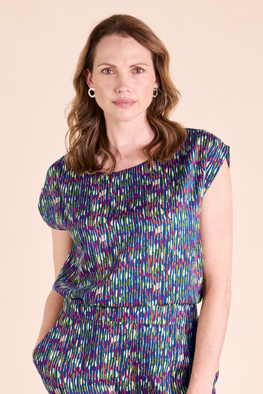 Viscose Boat Neck Top | Nomads