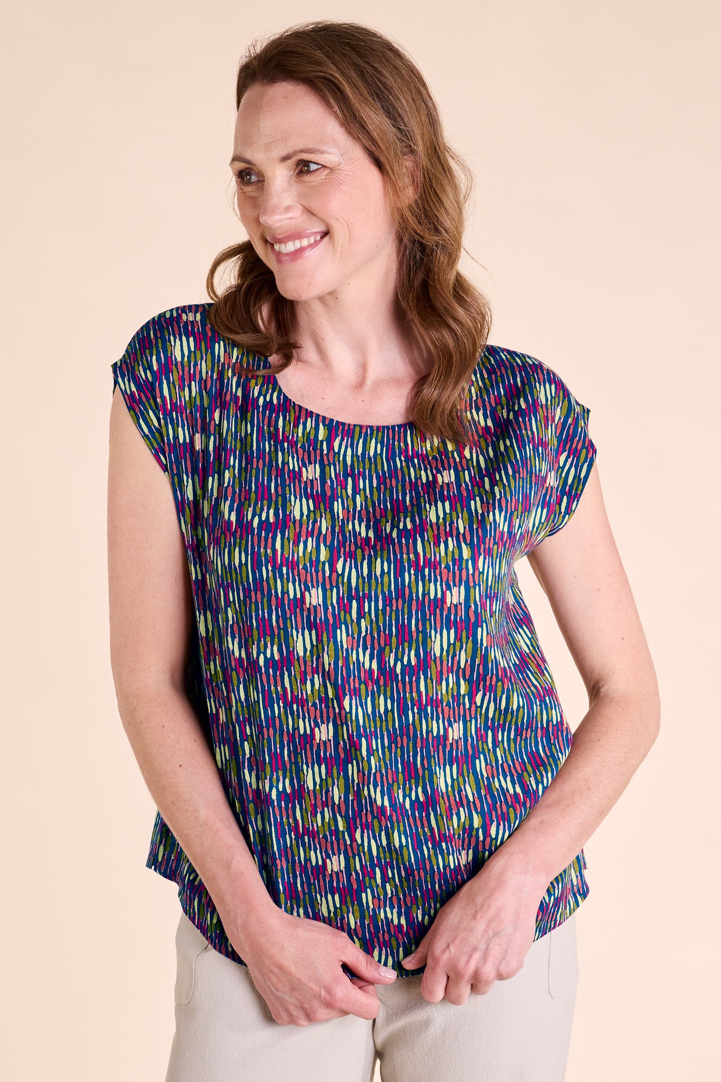 Viscose Boat Neck Top | Nomads