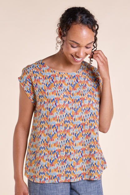 Viscose Boat Neck Top | Nomads