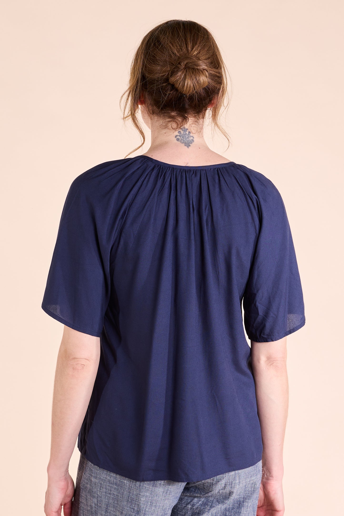 Embroidered Viscose Top | Nomads