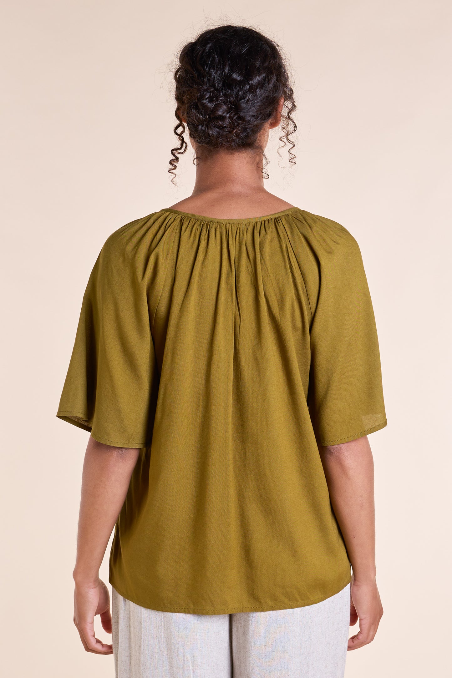 Embroidered Viscose Top | Nomads