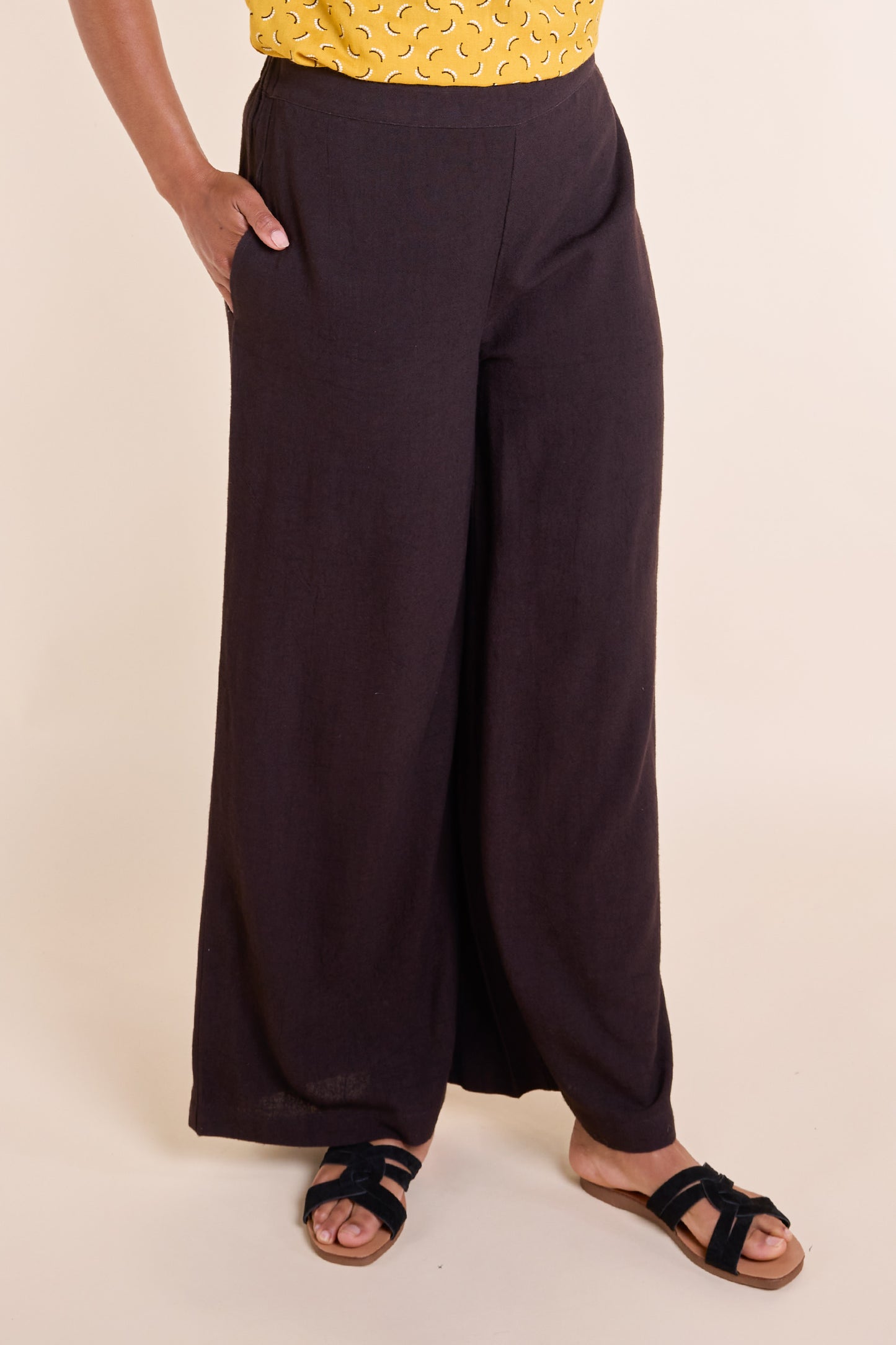 Linen Wide Leg Trousers | Nomads