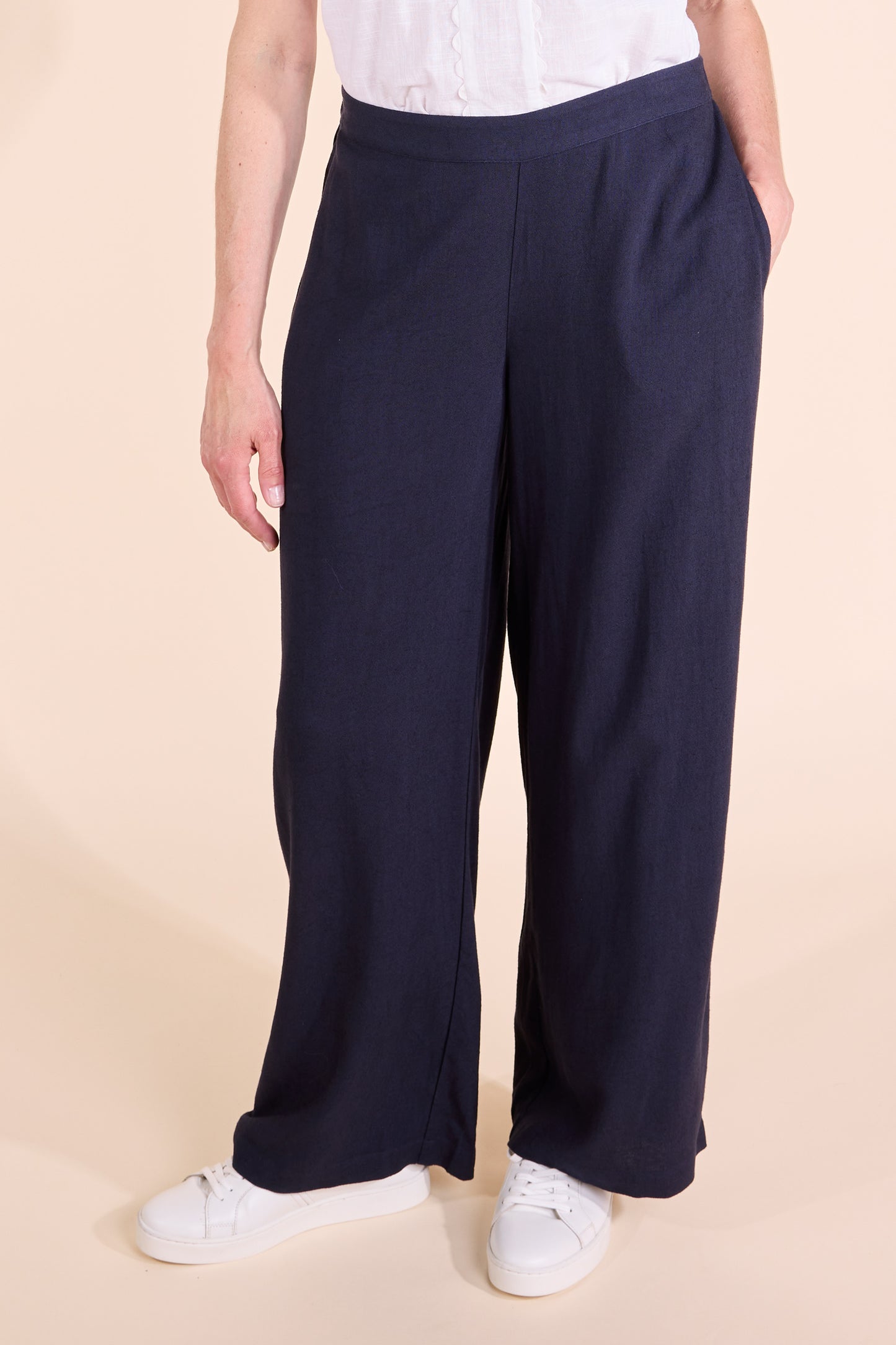 Linen Wide Leg Trousers | Nomads