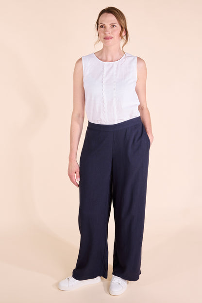 Linen Wide Leg Trousers | Nomads