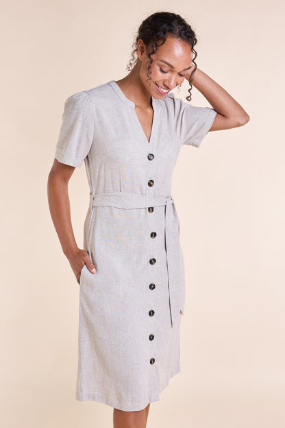 Button Through Linen Dress | Nomads