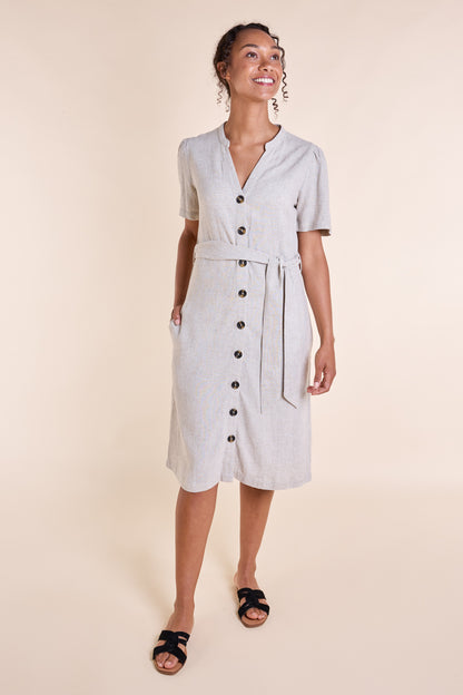 Button Through Linen Dress | Nomads